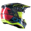 Casca motocross Alpinestars sm5 act, Negru/Galben fluo thumb