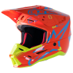 Casca motocross Alpinestars sm5 act, Portocaliu/Galben fluo thumb