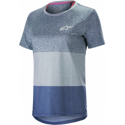 Tricou ciclism pentru femei Alpinestars stella alps 8, Gri/Albastru