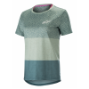 Tricou ciclism pentru femei Alpinestars stella alps 8, Verde/Albastru