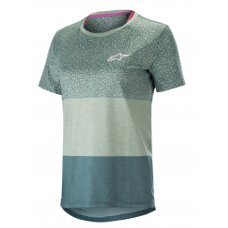 Tricou ciclism pentru femei Alpinestars stella alps 8, Verde/Albastru