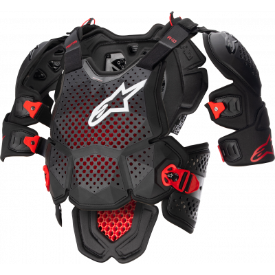 Armura de protectie Alpinestars a-10 v2, Negru/Rosu