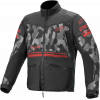 Geaca moto din textil Alpinestars venture-R camo, Negru/Rosu
