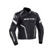 Geaca moto de piele Richa assen, Negru/Alb thumb