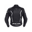 Geaca moto de piele Richa assen, Negru/Alb Geaca moto de piele Richa assen, Negru/Alb thumb