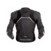 Geaca moto de piele Mugello II, Negru/Gri thumb