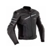 Geaca moto de piele Mugello II, Negru/Gri thumb