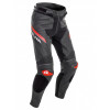 Pantaloni moto de piele Viper 2 street, Negru/Rosu
