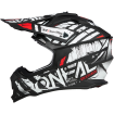 Casca motocross O'neal 2series glitch V.23, Negru/Alb thumb