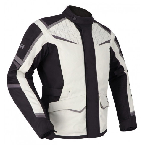 Geaca moto din textil Richa tundra, Negru/Gri