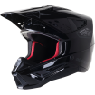 Casca motocross Alpinestars sm5 scout, Negru/Argint thumb
