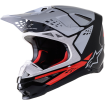 Casca motocross Alpinestars sm8 factory, Negru/Alb/Rosu Casca motocross Alpinestars sm8 factory, Negru/Alb/Rosu thumb