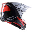 Casca motocross Alpinestars sm8 factory, Negru/Alb/Rosu Casca motocross Alpinestars sm8 factory, Negru/Alb/Rosu thumb