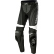 Pantaloni de piele pentru femei Alpinestars stella missile v3, Negru/Alb thumb