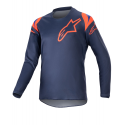 Bluza motocross pentru copii Alpinestars racer narin, Albastru/Portocaliu
