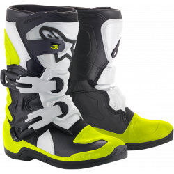 Cizme motocross pentru copii Alpinestars tech 3S, Negru/Alb/Galben