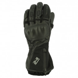 Manusi moto de piele Richa sleeve lock gore-tex®, Negru