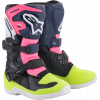 Cizme motocross pentru copii Alpinestars tech 3S, Negru/Albastru/Roz