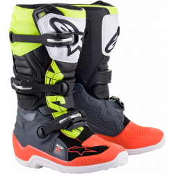 Cizme motocross pentru copii Alpinestars tech 3S, Negru/Rosu/Galben Cizme motocross pentru copii Alpinestars tech 3S, Negru/Rosu/Galben