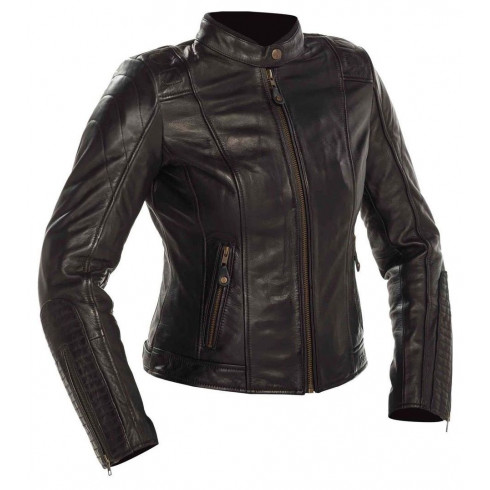 Geaca moto de piele pentru femei Richa lausanne, Negru