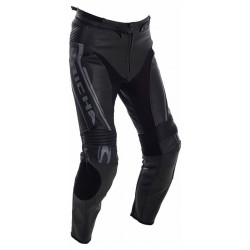 Pantaloni moto din piele Richa Assen, Negru/Alb Pantaloni moto din piele Richa Assen, Negru/Alb