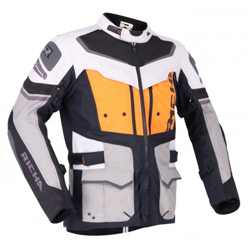 Geaca din textil Richa infinity II adventure, Gri/Portocaliu Geaca din textil Richa infinity II adventure, Gri/Portocaliu