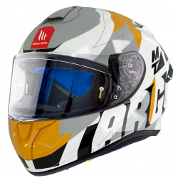 Casca MT targo pro biger gloss, Alb/Galben