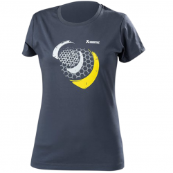 Tricou moto dame AKRAPOVIC mesh, Negru/Gri