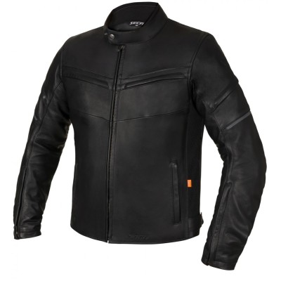 Geaca moto de piele SECA DARKSIDE TFL BLACK