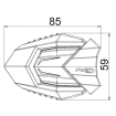 PUIG cras paduri R19 HONDA CB750 HORNET 23, XL750 TRANSALP 23 PUIG cras paduri R19 HONDA CB750 HORNET 23, XL750 TRANSALP 23 thumb