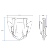 Sistem electronic pentru reglarea parbrizului PUIG YAMAHA MT-09 TRACER 18-20 BLACK thumb
