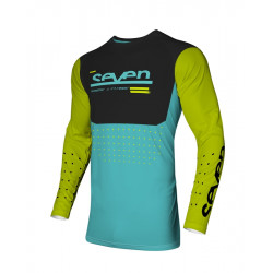 Bluza motocross SEVEN VOX APERTURE FLO YELLOW/BLUE