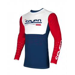 Bluza motocross SEVEN VOX APERTURE FLO WHITE/RED/NAVY