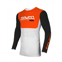 Bluza motocross SEVEN VOX APERTURE FLO WHITE/ORANGE