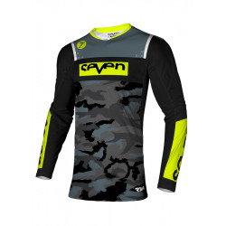 Bluza motocross SEVEN RIVAL BARRACK BLACK Bluza motocross SEVEN RIVAL BARRACK BLACK