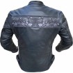 Geaca de piele Skull Chopper Master, Negru thumb