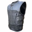 Vesta moto de piele ROADER BLACK thumb