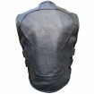 Vesta moto de piele ROADER BLACK thumb