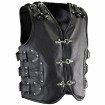 Vesta moto de piele BLACK ROCK thumb