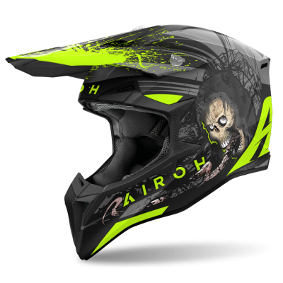 Casca motocross AIROH WRAAAP DARKNESS MATT Casca motocross AIROH WRAAAP DARKNESS MATT