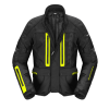 Geaca din textil SPIDI TRAVELER 3 EVO BLACK/YELLOW FLUO