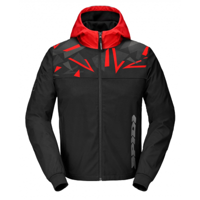 Geaca din textil SPIDI HOODIE EVO SPORT RED