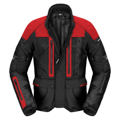 Geaca din textil SPIDI TRAVELER 3 EVO BLACK/RED