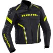 Geaca moto de piele RICHA MONZA FLUO YELLOW thumb