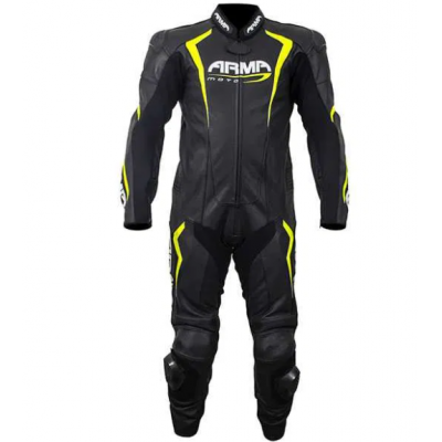 Combinezon moto de  piele ARMR YELLOW