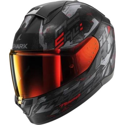 Casca SHARK RIDILL 2 MOLOKAI MATT BLACK/GRAY/RED Casca SHARK RIDILL 2 MOLOKAI MATT BLACK/GRAY/RED