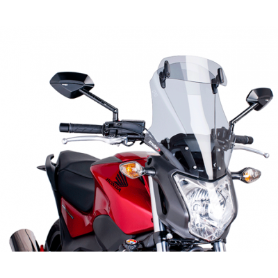 Parbriz PUIG TOURING PLUS HONDA NC700S 12-13, NC750S 14-21 SMOKE Parbriz PUIG TOURING PLUS HONDA NC700S 12-13, NC750S 14-21 SMOKE