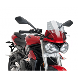 PUIG mica NEW GENERATION SPORT TRIUMPH STREET TRIPLE S 17-19 SMOKE