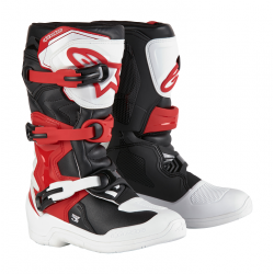 Cizme motocross pentru copii ALPINESTARS Tech 3S YTH WT/BK/R
