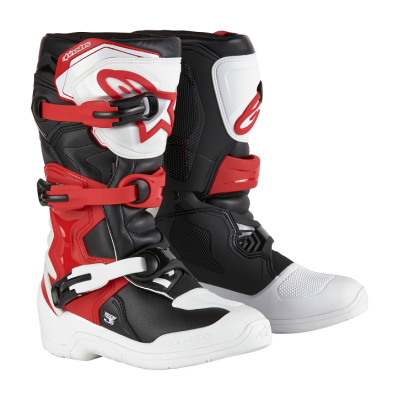 Cizme motocross pentru copii ALPINESTARS Tech 3S YTH WT/BK/R